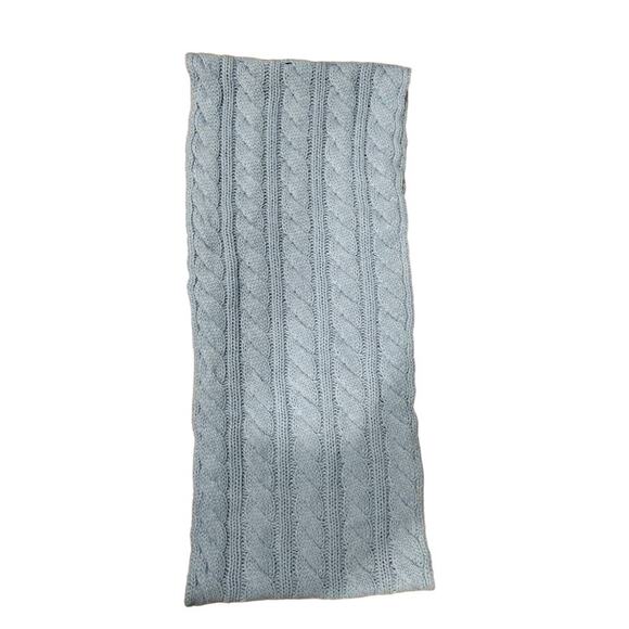 NY & Compnay Cable Knit Bulky Infinity Scarf, Light Blue NWT - Picture 3 of 4
